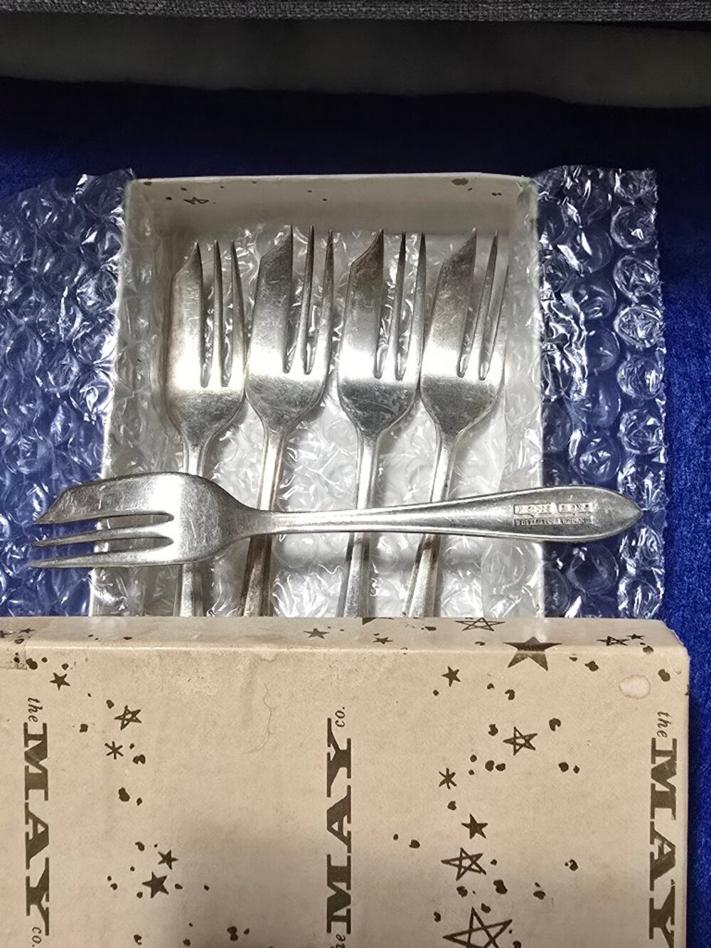 Vintage Sheffield England Loxley Dessert / Pastry Forks 5"